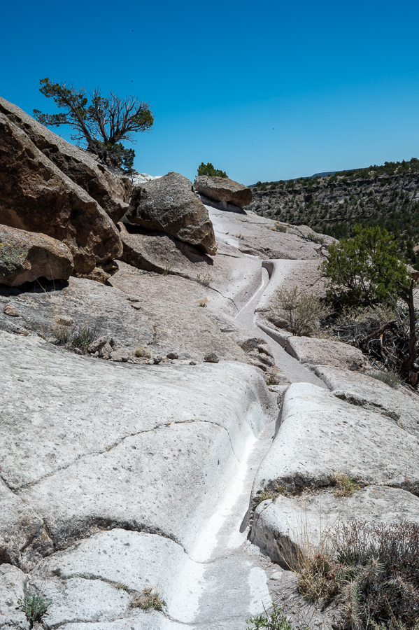 Carved path