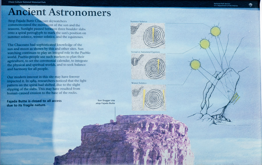 Park Service Plaque - Chaco Canyon